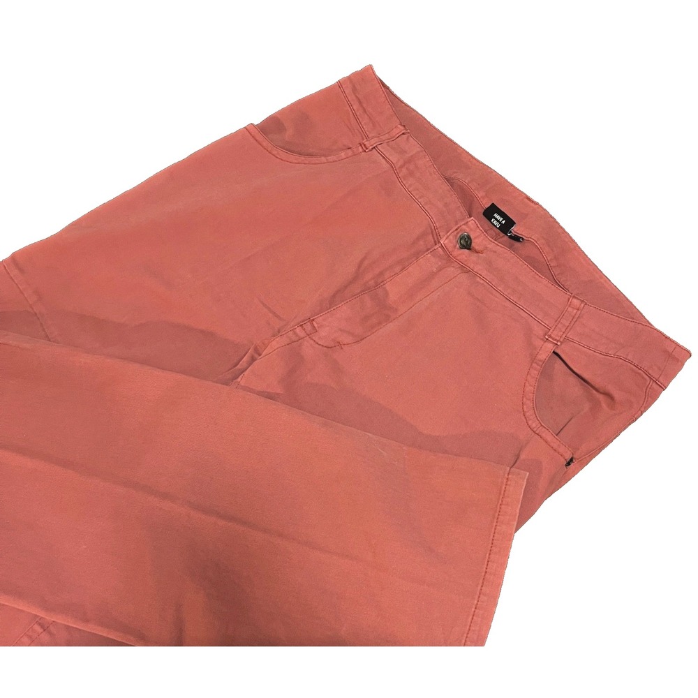Kavu Pants Mens 38x32 Red Cotton Canvas Pigment Dyed Straight Leg Outdoor Work